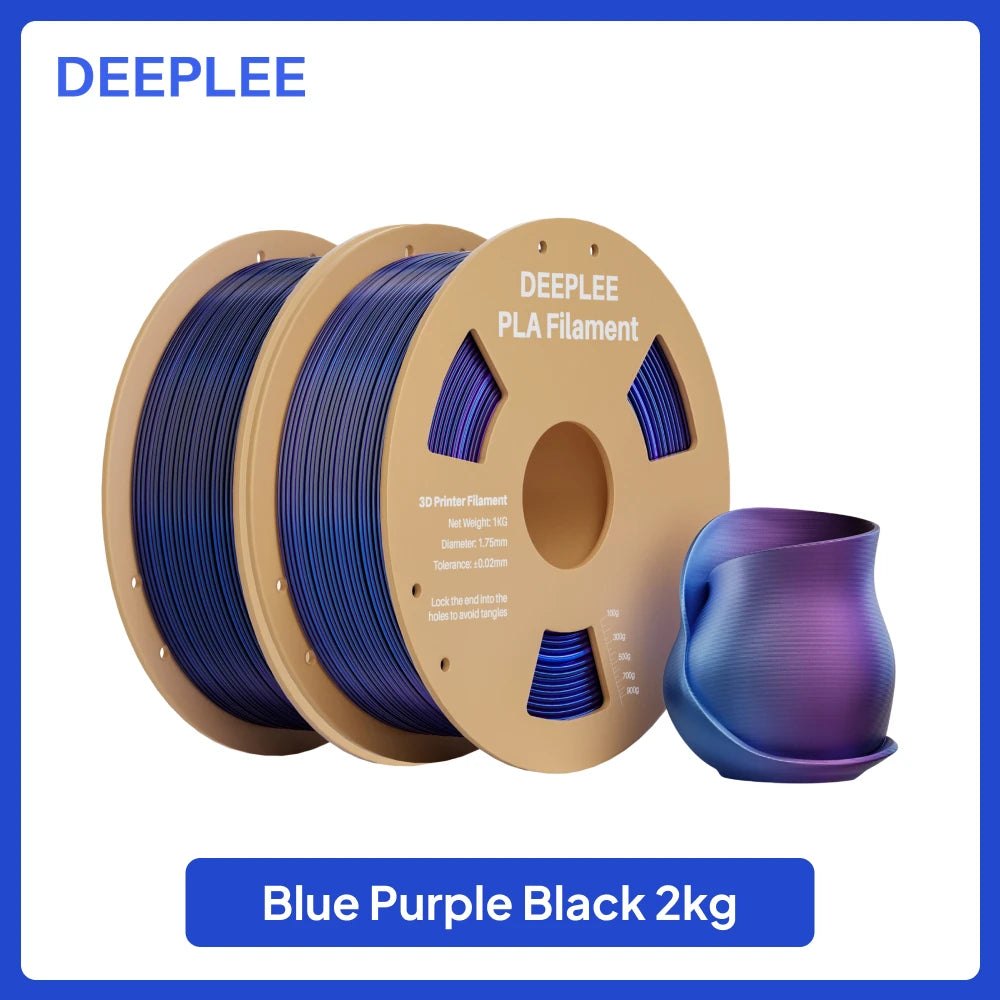 DEEPLEE 10KG Silk Filament PLA 1.75mm 3D Printer Filament for FDM 3D Printers Elegoo PLA for Elegoo Centauri Carbon