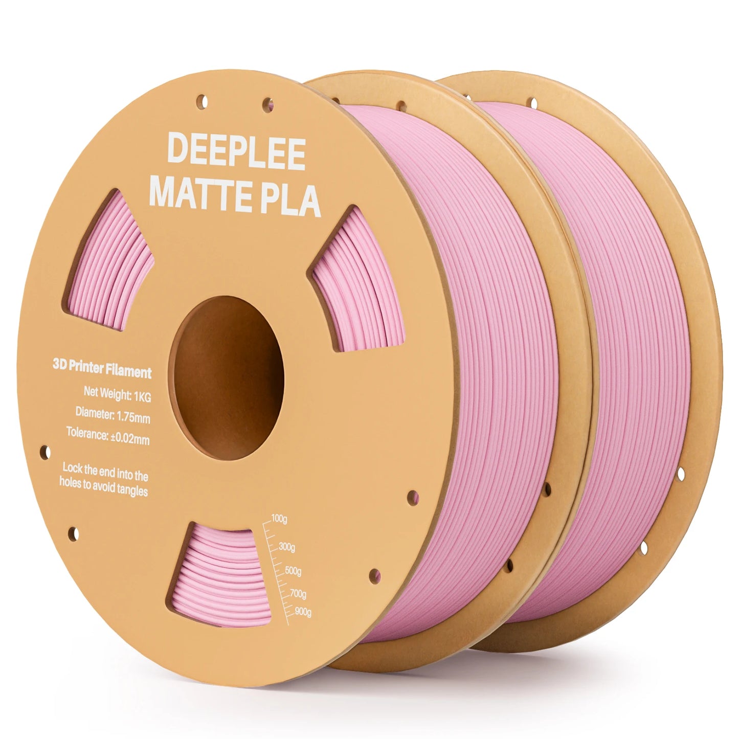 DEEPLEE Matte PLA Filament 1KG,1.75mm FDM 3D Printer Filament Dimensional Accuracy +/- 0.02mm, 1kg Carboard Spool (2.2lbs)