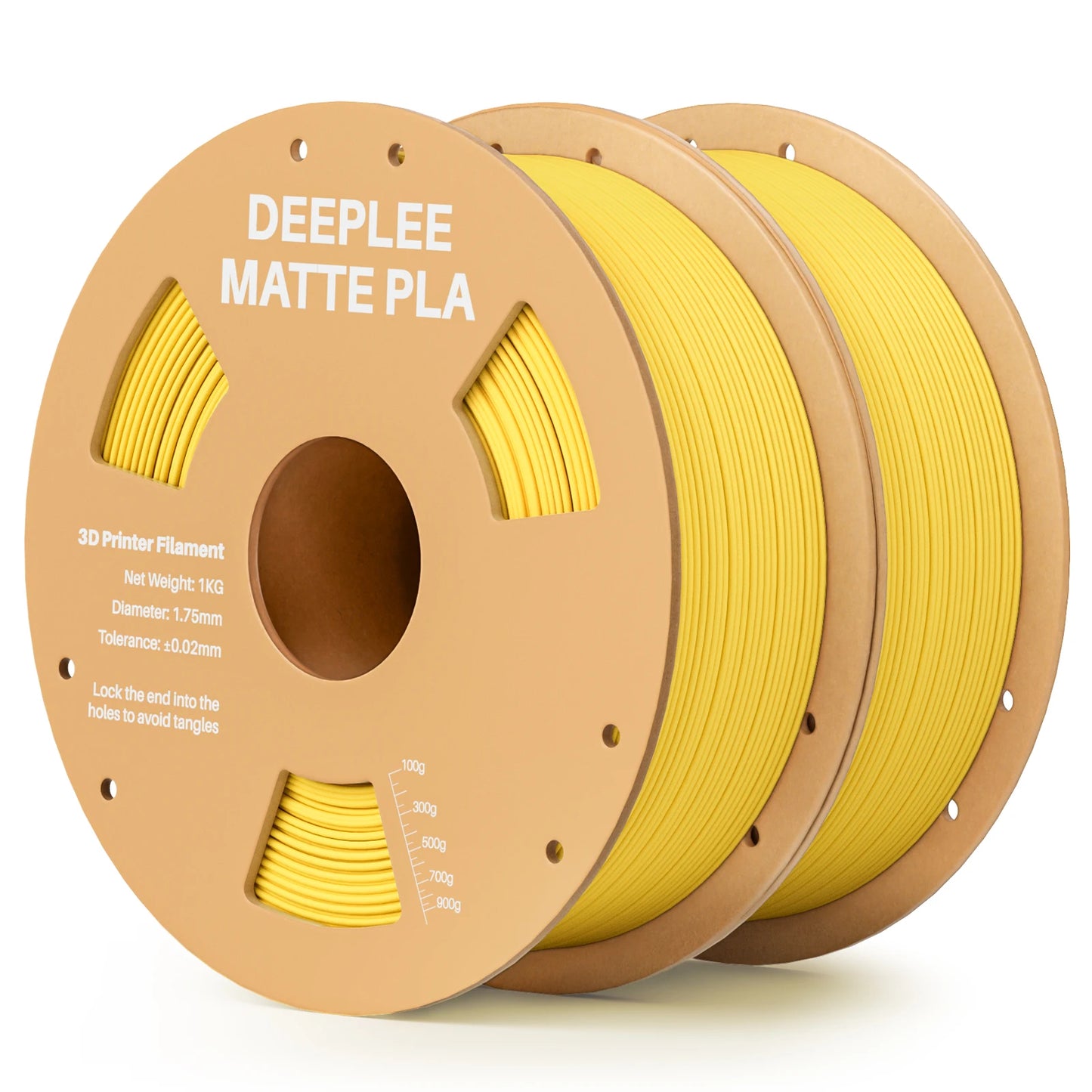 DEEPLEE Matte PLA Filament 1KG,1.75mm FDM 3D Printer Filament Dimensional Accuracy +/- 0.02mm, 1kg Carboard Spool (2.2lbs)