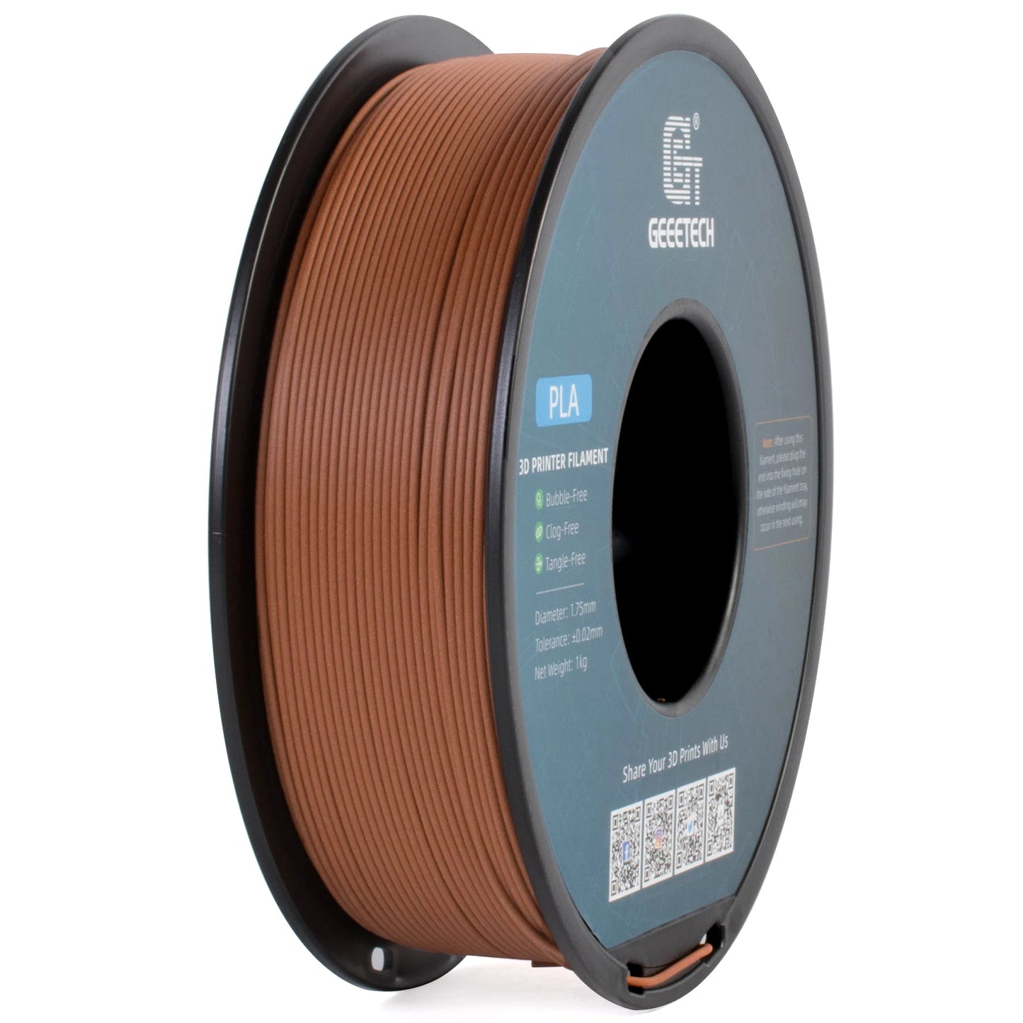 Geeetech Wood PLA 1kg 1.75mm Filament 3d Print wire Vacuum Packaging Local Warehouses Colorful Plastic for FDM 3D printer
