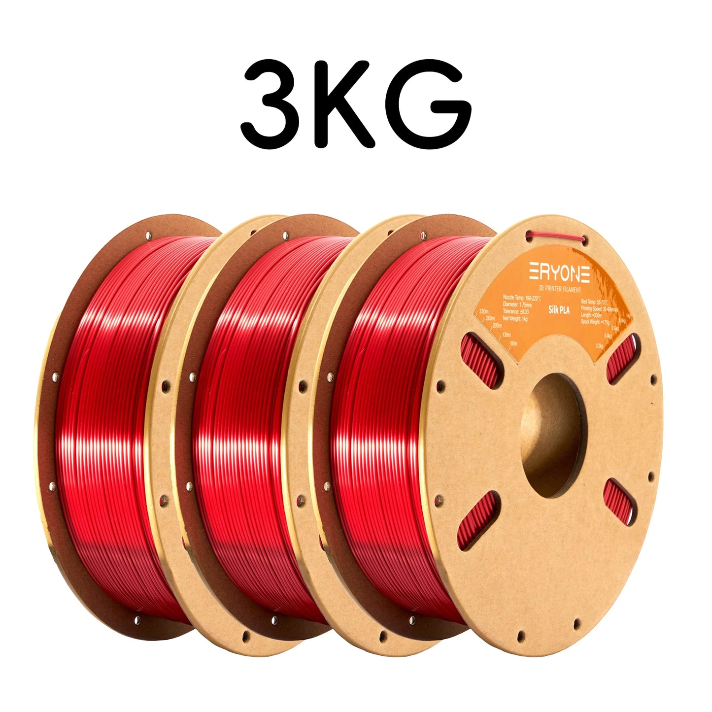 Eryone Promotion New Arrival Ultra SILK PLA Filament 3D Printing 1/3/5/10KG 1.75mm For 3D Printer High Quality Fast delivery