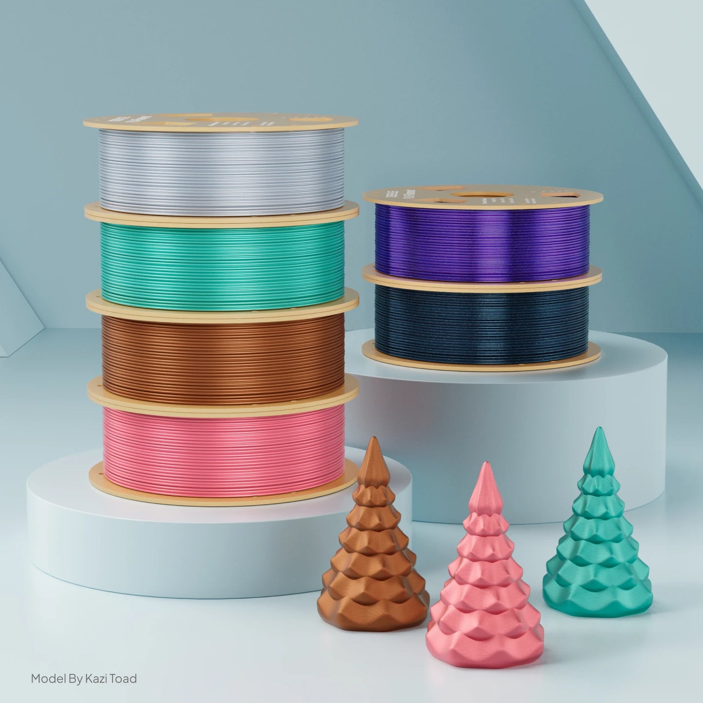 DEEPLEE 10KG Silk Filament PLA 1.75mm 3D Printer Filament for FDM 3D Printers Elegoo PLA for Elegoo Centauri Carbon