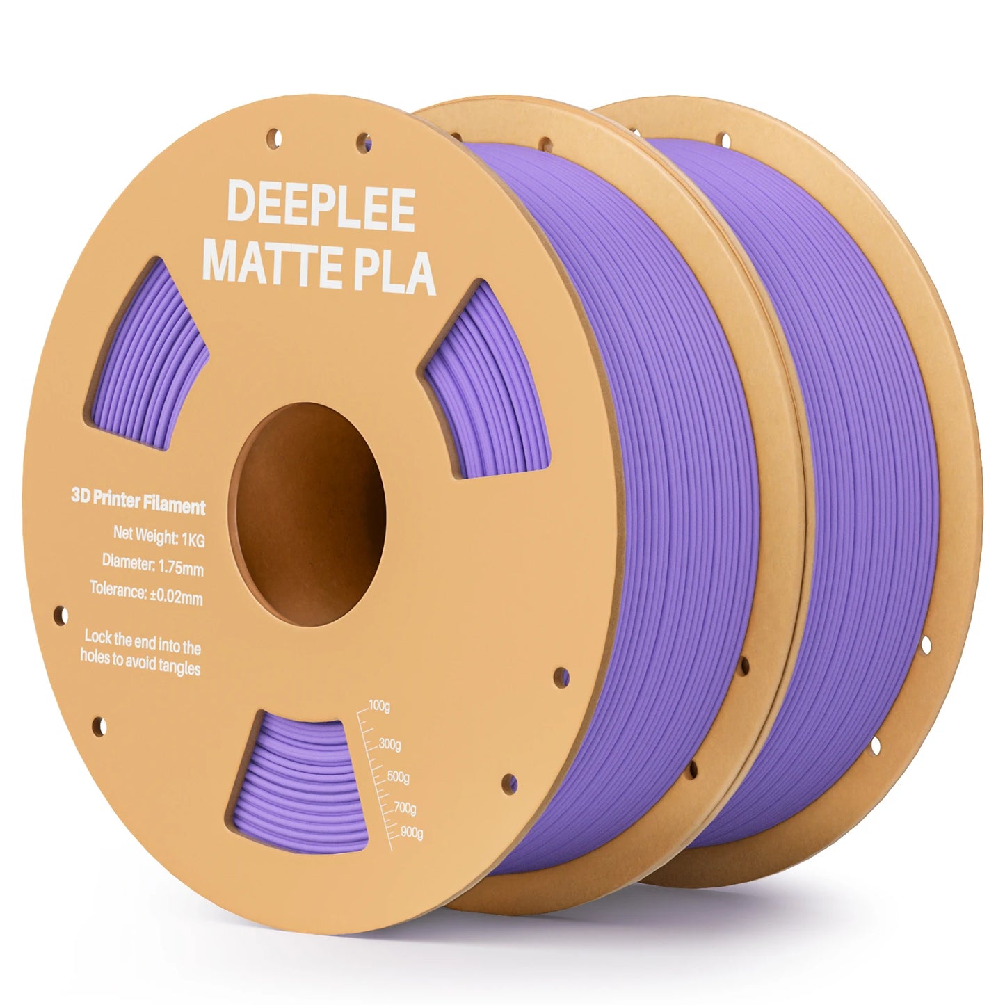 DEEPLEE Matte PLA Filament 1KG,1.75mm FDM 3D Printer Filament Dimensional Accuracy +/- 0.02mm, 1kg Carboard Spool (2.2lbs)