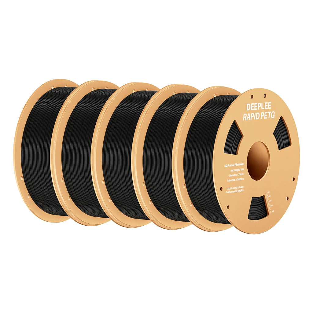 DEEPLEE Rapid PETG Filament 1.75mm 1KG 3d printing materials PETG Black Filament 1kg Fits for Most FDM 3D Printers DEEPLEE