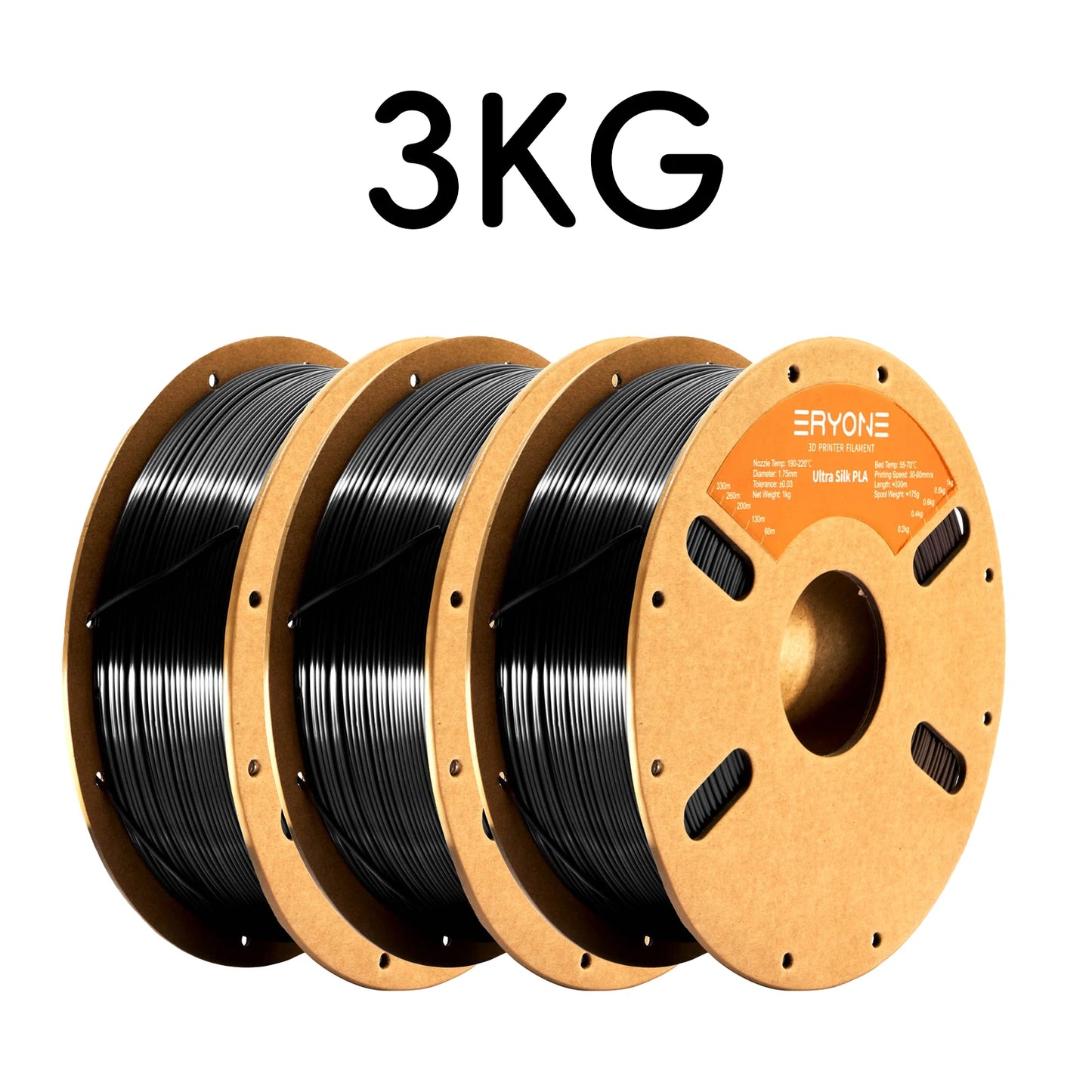 Eryone Promotion New Arrival Ultra SILK PLA Filament 3D Printing 1/3/5/10KG 1.75mm For 3D Printer High Quality Fast delivery