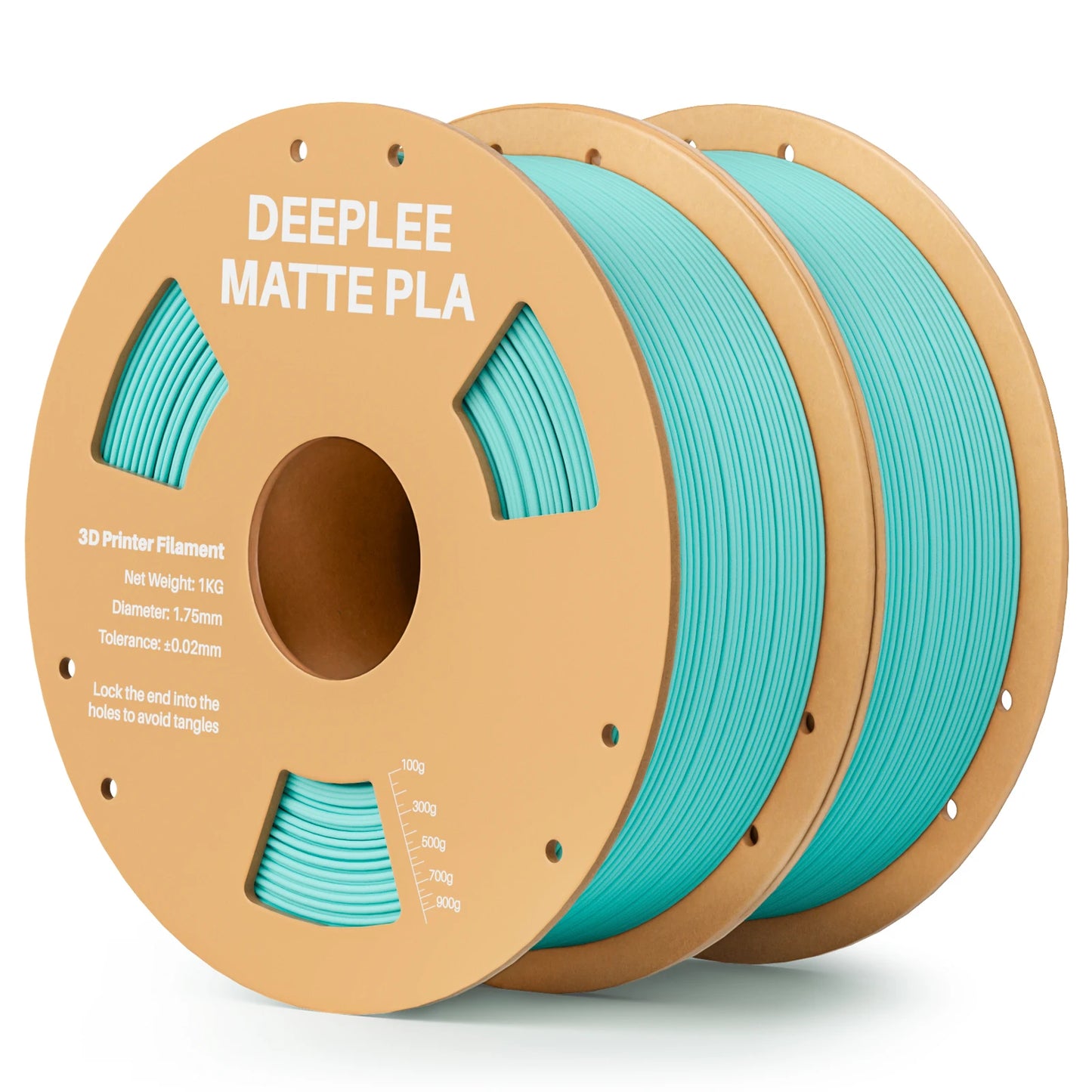DEEPLEE Matte PLA Filament 1KG,1.75mm FDM 3D Printer Filament Dimensional Accuracy +/- 0.02mm, 1kg Carboard Spool (2.2lbs)
