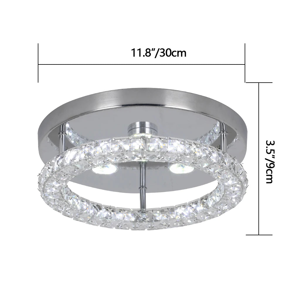Modern Chandelier Ceiling Lamp K9 Luxury Crystal Led Living Dining Room Decor Pendant Light RC Dimmable Luminaire Home Fixture