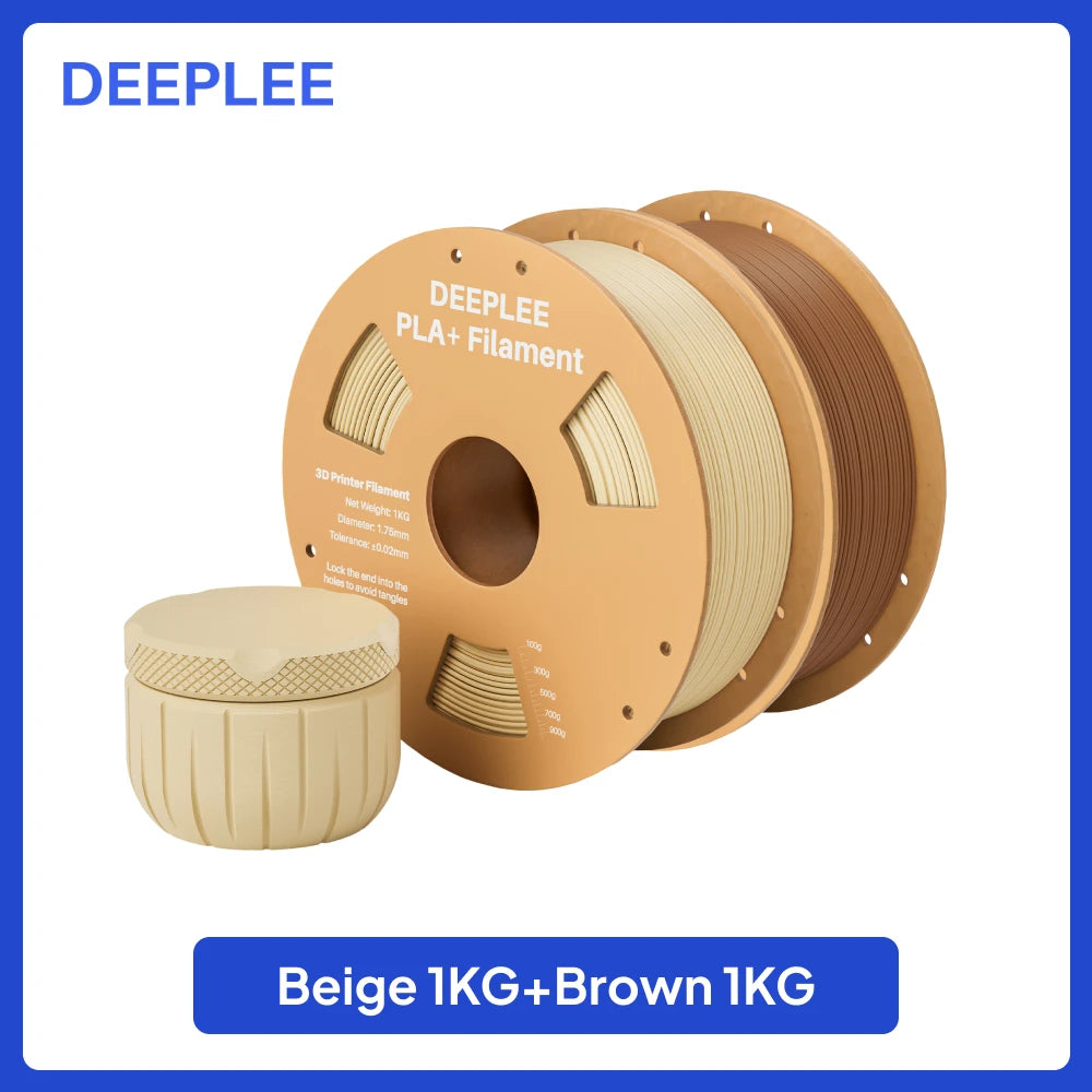 DEEPLEE PLA+ Filament 1.75mm 3D PLA for 3D Printer Consumables Material Compatible with Most FDM Printers(1KG/Spool, 2.2 lbs)