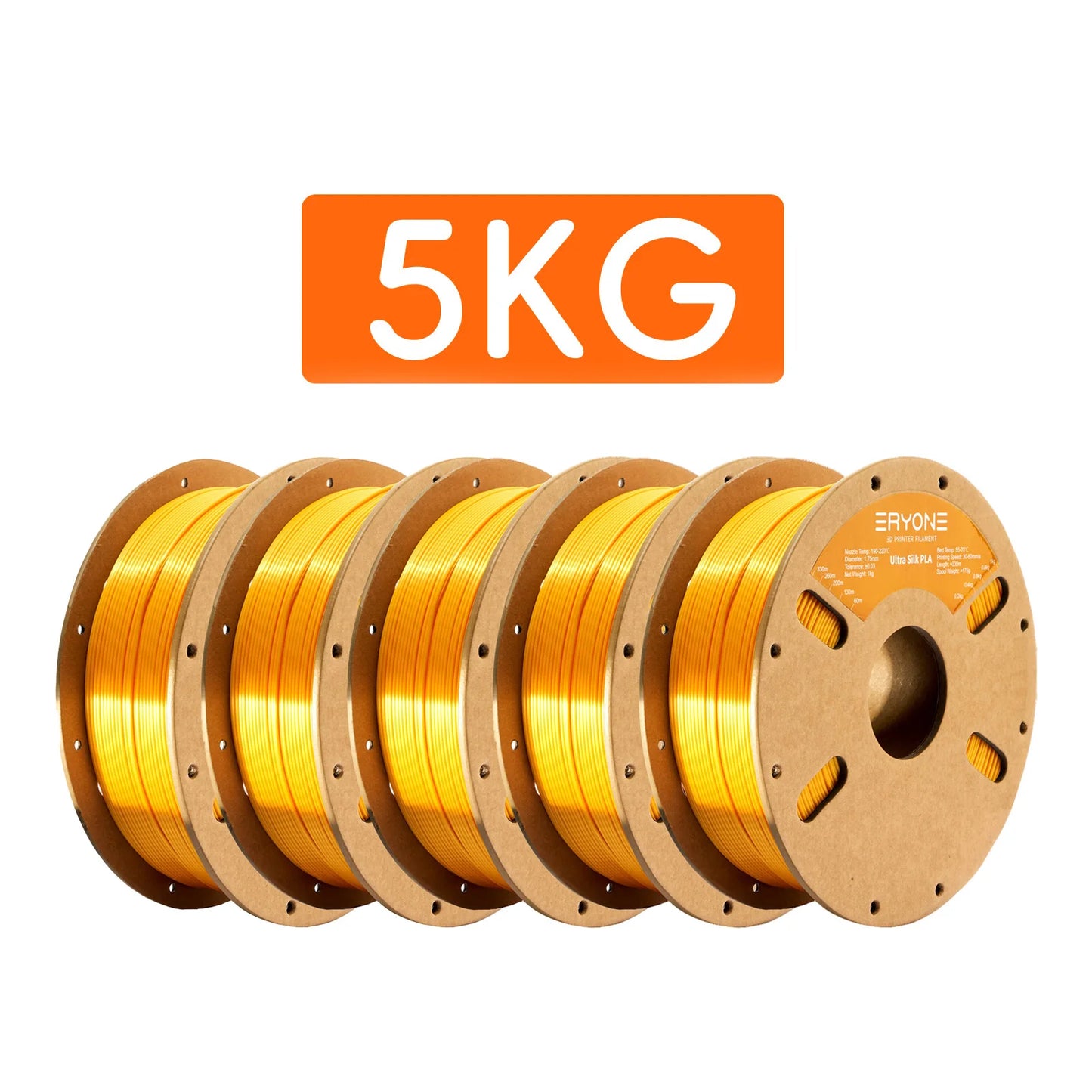 Eryone Promotion New Arrival Ultra SILK PLA Filament 3D Printing 1/3/5/10KG 1.75mm For 3D Printer High Quality Fast delivery