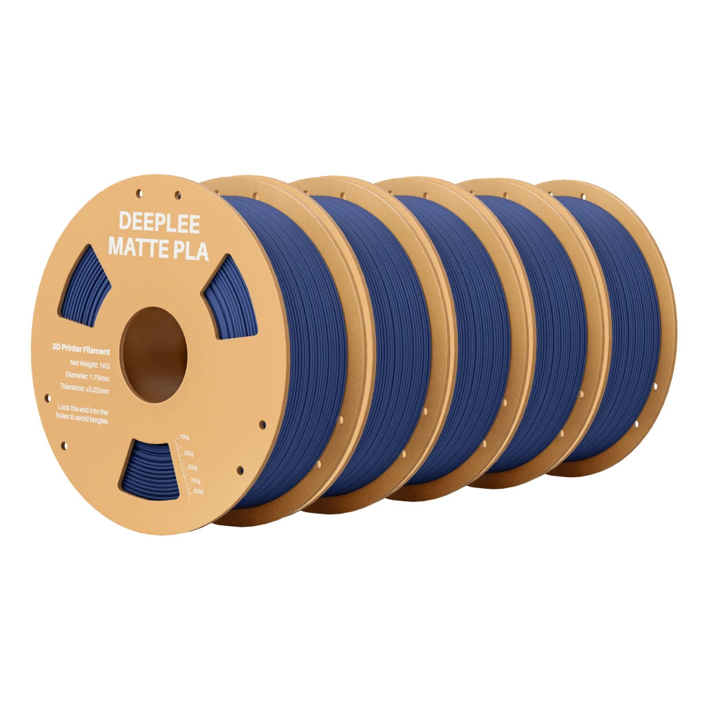 DEEPLEE Matte PLA Filament 1KG,1.75mm FDM 3D Printer Filament Dimensional Accuracy +/- 0.02mm, 1kg Carboard Spool (2.2lbs)