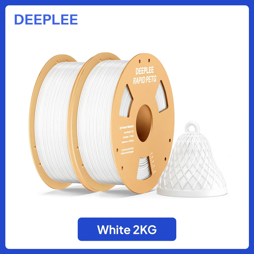 DEEPLEE Rapid PETG Filament 1.75mm 1KG 3d printing materials PETG Black Filament 1kg Fits for Most FDM 3D Printers DEEPLEE
