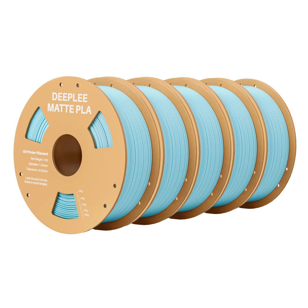 DEEPLEE Matte PLA Filament 1KG,1.75mm FDM 3D Printer Filament Dimensional Accuracy +/- 0.02mm, 1kg Carboard Spool (2.2lbs)