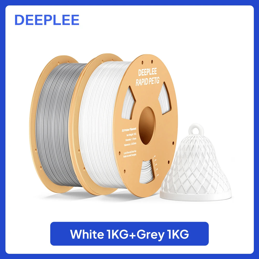 DEEPLEE Rapid PETG Filament 1.75mm 1KG 3d printing materials PETG Black Filament 1kg Fits for Most FDM 3D Printers DEEPLEE