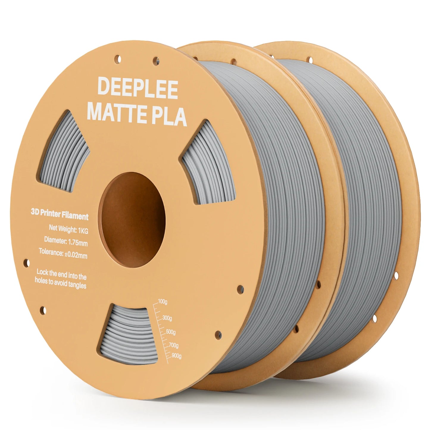 DEEPLEE Matte PLA Filament 1KG,1.75mm FDM 3D Printer Filament Dimensional Accuracy +/- 0.02mm, 1kg Carboard Spool (2.2lbs)