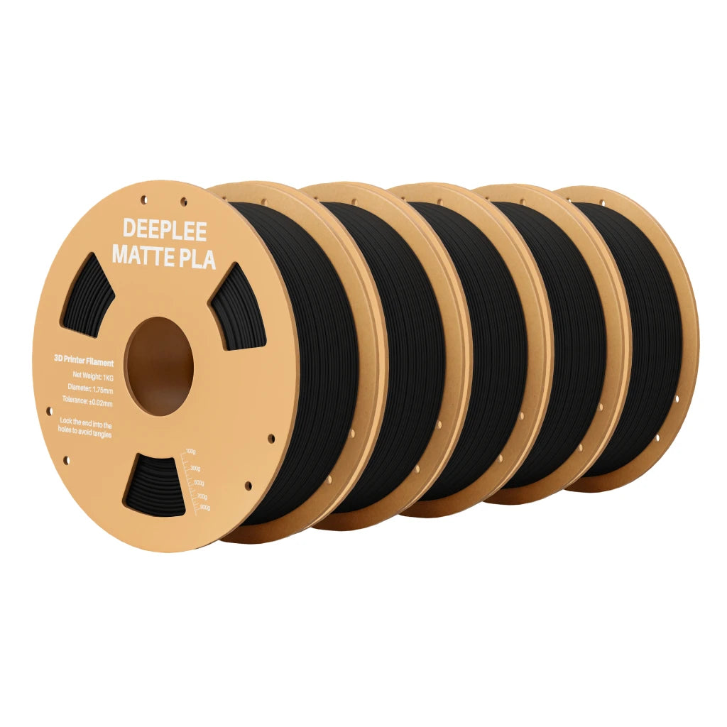 DEEPLEE Matte PLA Filament 1KG,1.75mm FDM 3D Printer Filament Dimensional Accuracy +/- 0.02mm, 1kg Carboard Spool (2.2lbs)