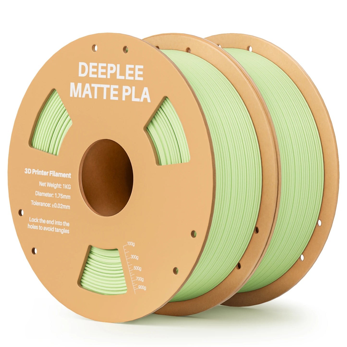DEEPLEE Matte PLA Filament 1KG,1.75mm FDM 3D Printer Filament Dimensional Accuracy +/- 0.02mm, 1kg Carboard Spool (2.2lbs)