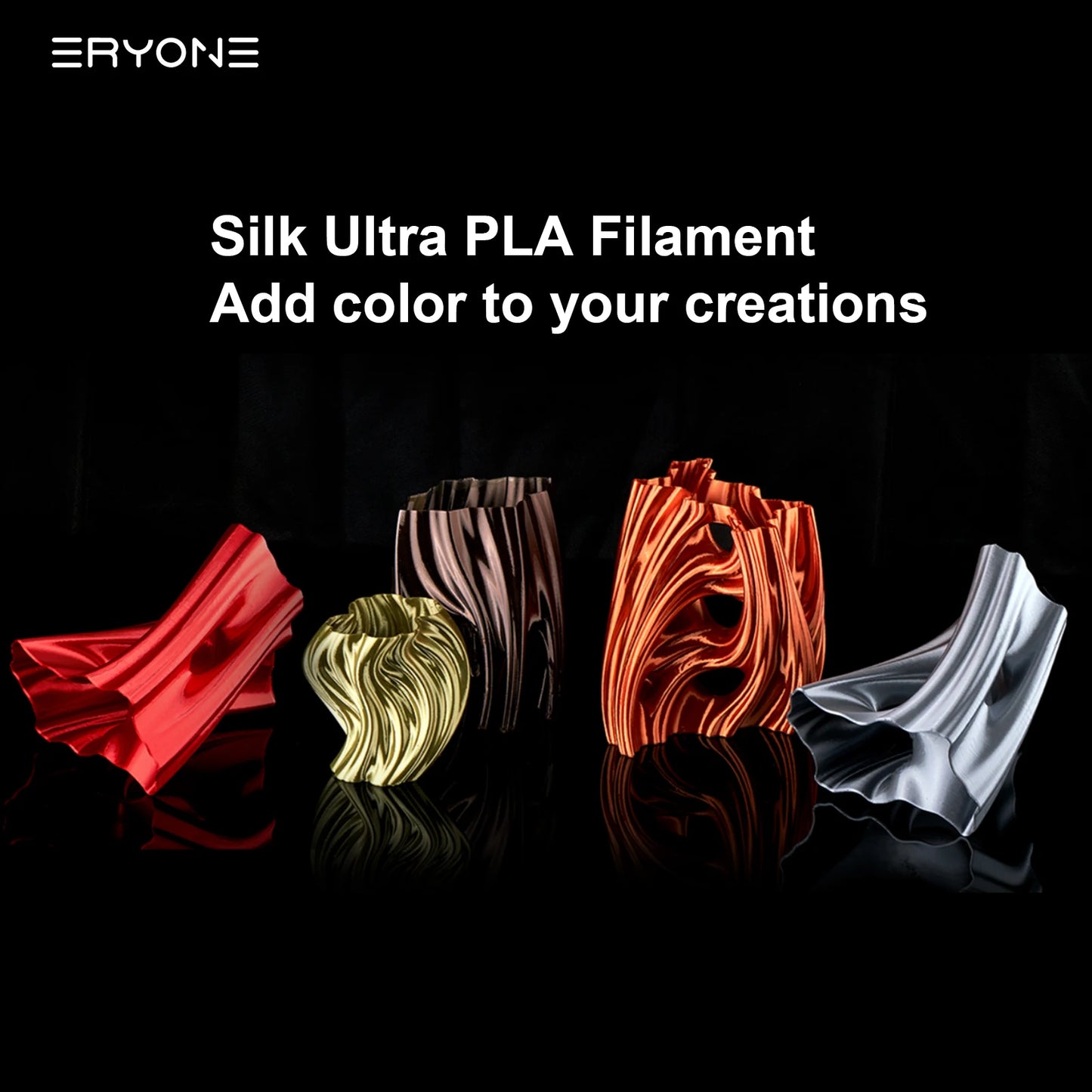 Eryone Promotion New Arrival Ultra SILK PLA Filament 3D Printing 1/3/5/10KG 1.75mm For 3D Printer High Quality Fast delivery