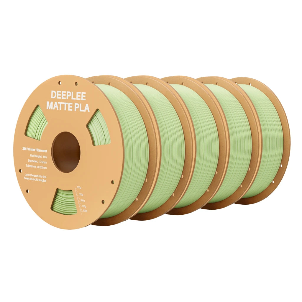 DEEPLEE Matte PLA Filament 1KG,1.75mm FDM 3D Printer Filament Dimensional Accuracy +/- 0.02mm, 1kg Carboard Spool (2.2lbs)