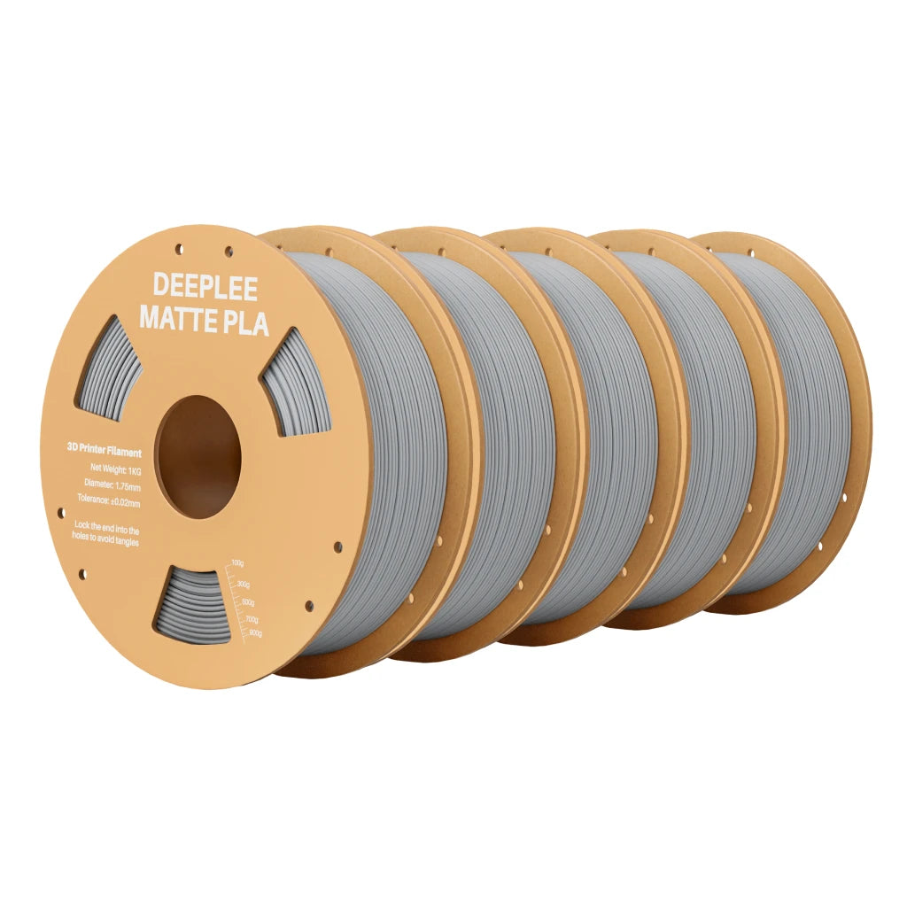 DEEPLEE Matte PLA Filament 1KG,1.75mm FDM 3D Printer Filament Dimensional Accuracy +/- 0.02mm, 1kg Carboard Spool (2.2lbs)