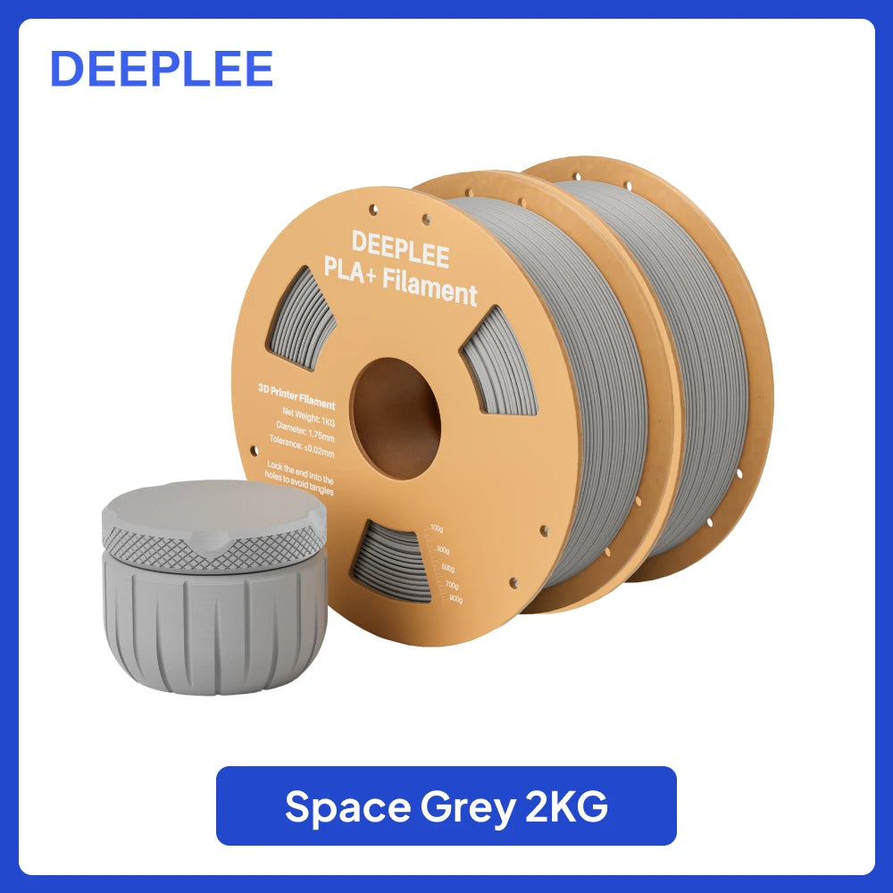 DEEPLEE PLA+ Filament 1.75mm 3D PLA for 3D Printer Consumables Material Compatible with Most FDM Printers(1KG/Spool, 2.2 lbs)