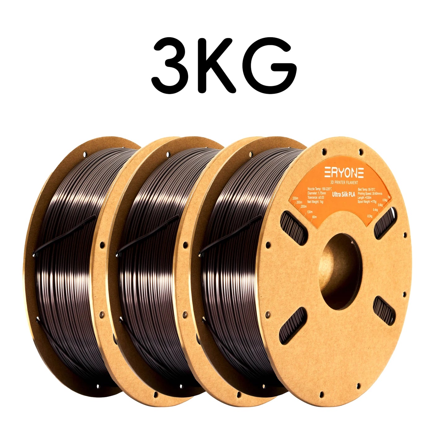 Eryone Promotion New Arrival Ultra SILK PLA Filament 3D Printing 1/3/5/10KG 1.75mm For 3D Printer High Quality Fast delivery