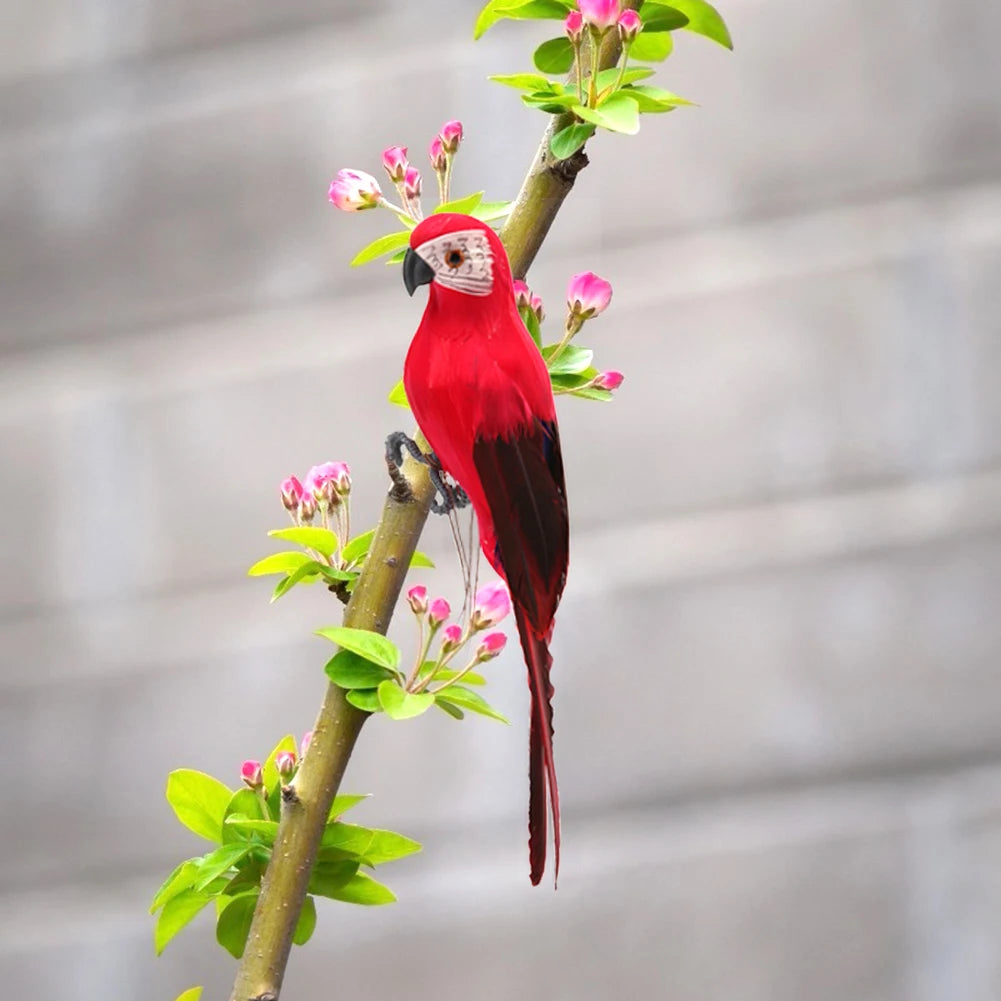 Artificial Simulation Foam Bird Creative Foam Feather Artificial Parrot Fake Animal Bird Imitation Bird Model Home Ornament