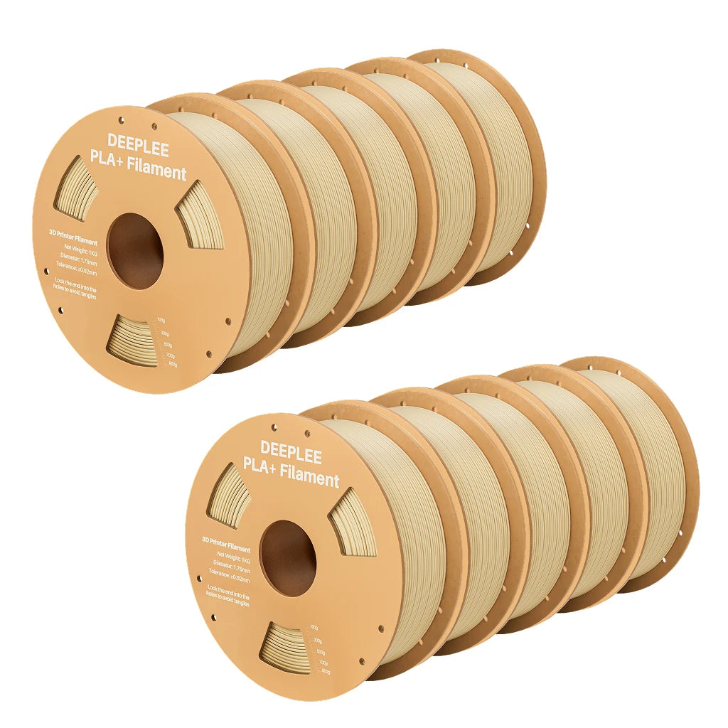 DEEPLEE PLA+ Filament 1.75mm 3D PLA for 3D Printer Consumables Material Compatible with Most FDM Printers(1KG/Spool, 2.2 lbs)