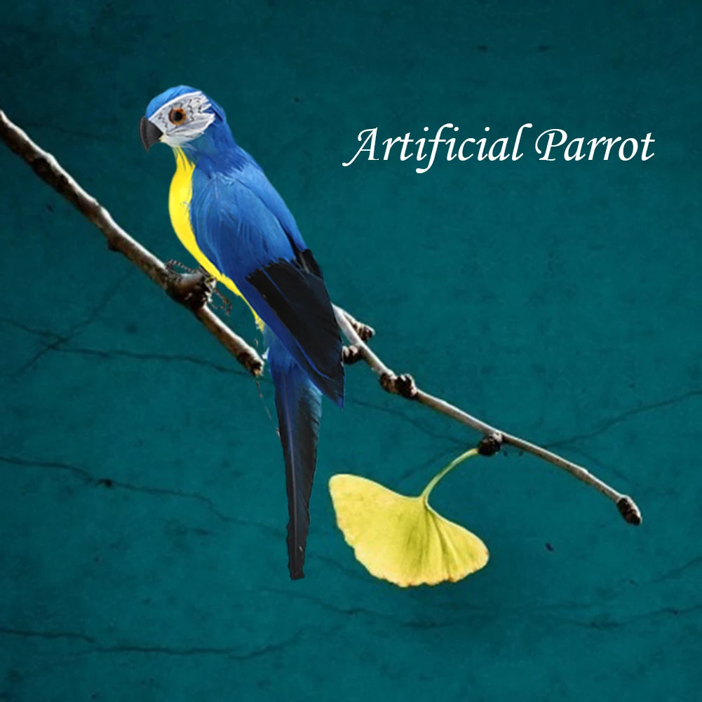 Artificial Simulation Foam Bird Creative Foam Feather Artificial Parrot Fake Animal Bird Imitation Bird Model Home Ornament