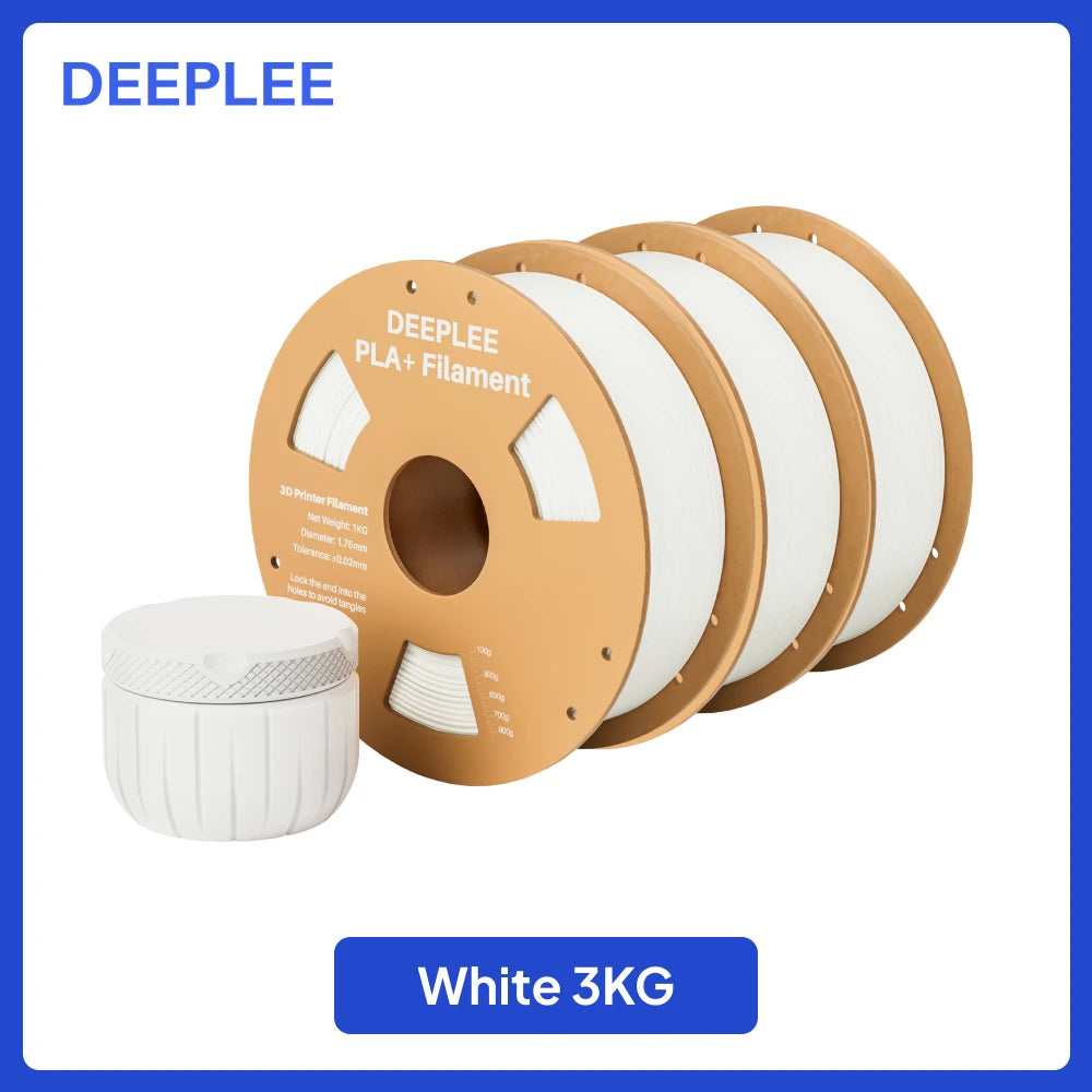 DEEPLEE PLA+ Filament 1.75mm 3D PLA for 3D Printer Consumables Material Compatible with Most FDM Printers(1KG/Spool, 2.2 lbs)