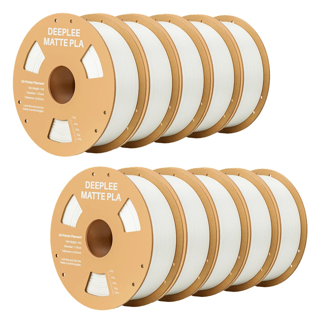DEEPLEE Matte PLA Filament 1KG,1.75mm FDM 3D Printer Filament Dimensional Accuracy +/- 0.02mm, 1kg Carboard Spool (2.2lbs)