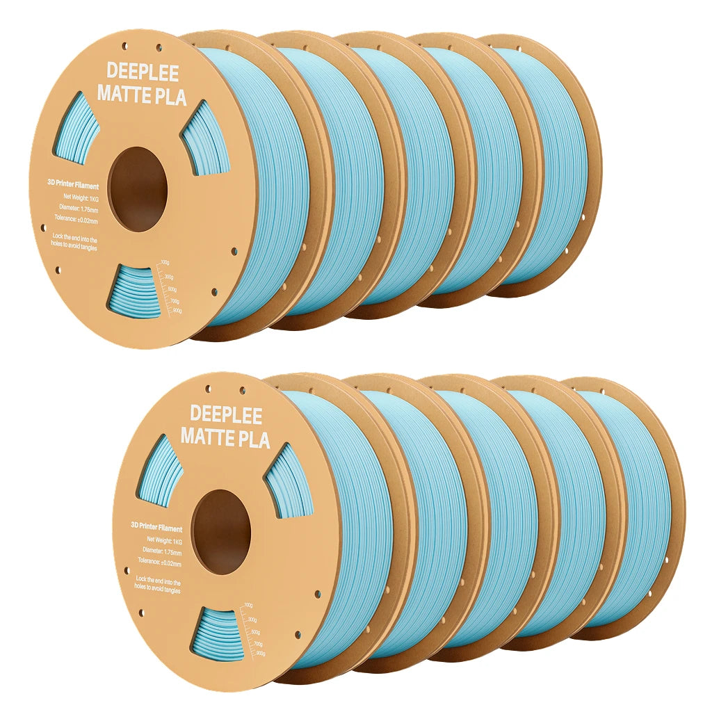 DEEPLEE Matte PLA Filament 1KG,1.75mm FDM 3D Printer Filament Dimensional Accuracy +/- 0.02mm, 1kg Carboard Spool (2.2lbs)