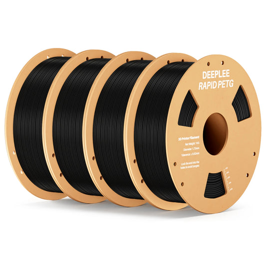 DEEPLEE Rapid PETG Filament 1.75mm 1KG 3d printing materials PETG Black Filament 1kg Fits for Most FDM 3D Printers DEEPLEE