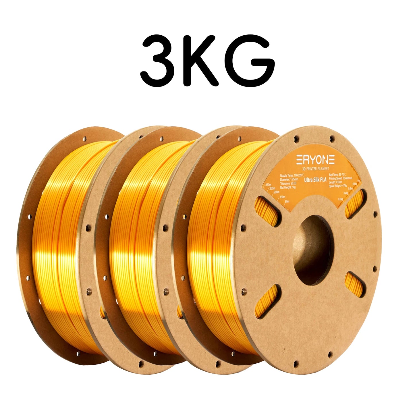 Eryone Promotion New Arrival Ultra SILK PLA Filament 3D Printing 1/3/5/10KG 1.75mm For 3D Printer High Quality Fast delivery