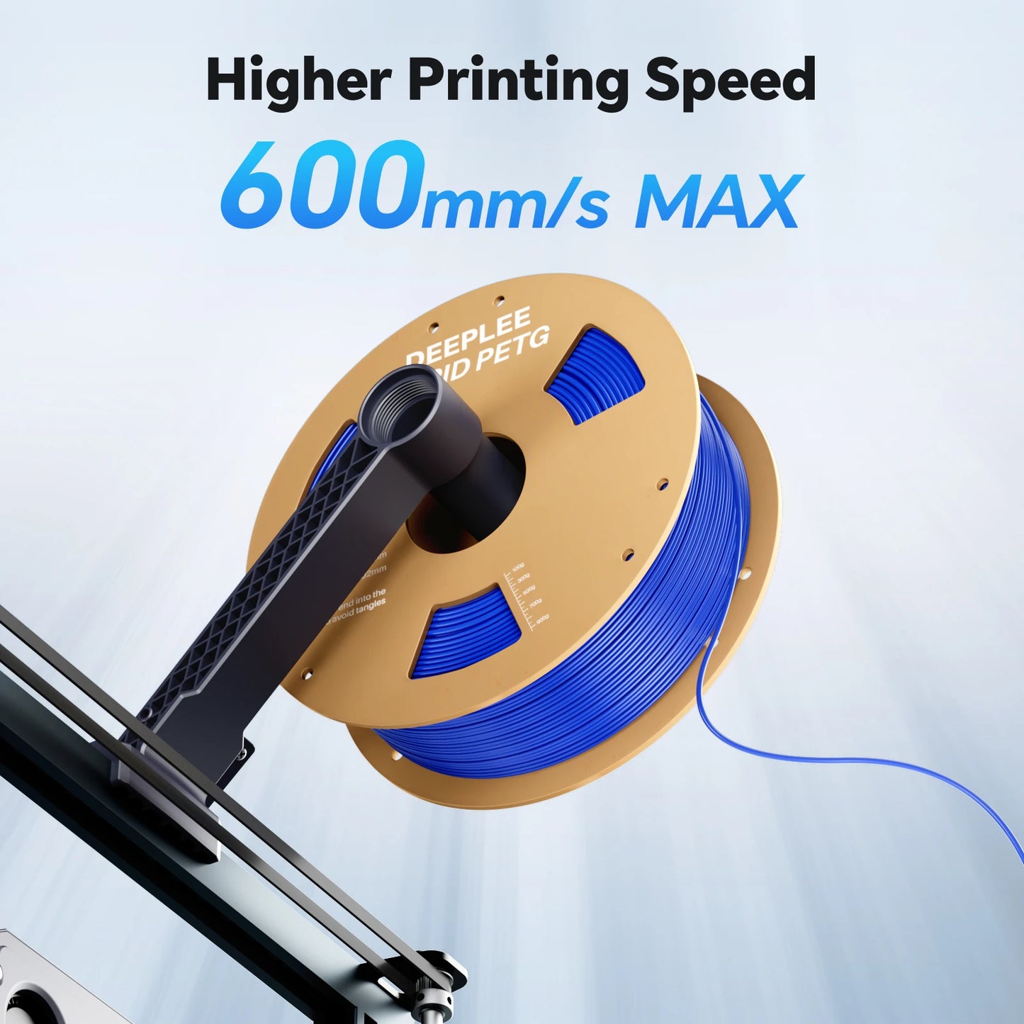 DEEPLEE Rapid PETG Filament 1.75mm 1KG 3d printing materials PETG Black Filament 1kg Fits for Most FDM 3D Printers DEEPLEE